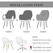 cheap Armchair Cover &amp; Armless Chair Cover-Wingback Chair Cover Velvet Grey Sofa Chair Slipcover For Bar Coffe Patio Garden Washable Removable Party Home Hotel
