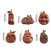 cheap Halloween Hanging &amp; Tabletop Decorations-Halloween Decoration Courtyard Decoration Halloween Monster Combinations Pumpkin Venue Layout Props Pumpkin Bar Expressive Pumpkin Statue