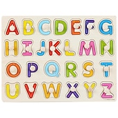 olcso Kirakós játékok-körömfogó tábla puzzle gyerekeknek montessori korai oktatás fajátékok alfanumerikus gyümölcs alakú kognitív kirakó