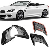 お買い得  車用ステッカー-2 個車のサイドベント空気流フェンダー吸気 abs ステッカーサメエラ自動シミュレーションサイドベントスタイリングカーアクセサリー