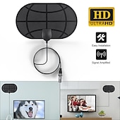 cheap Wireless Routers-New Mini TV Aerial Indoor Amplified Digital HDTV Antenna Support HD 4K 1080P DVB-T Freeview TV Broadcast Long Range TV Antenna Signal Booster