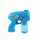 economico Sport e divertimento all&#039;aria aperta-1pc pistola a bolle macchina a bolle automatica modelli rossi e blu vano batteria che soffia bolle elettriche giocattoli creativo piccolo regalo accessori per feste forniture per feste di compleanno