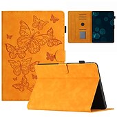 お買い得  Kindle用ケース／カバー-タブレット ケース カバー 用途 Amazon Kindle Fire HD 10 / Plus 2021 Fire HD 8 / Plus 2020 Fire HD 8 (2017) Fire 7 (2017) Paperwhite 6.8 &#039;&#039; 11日 Paperwhite 6 &#039;&#039; 10日 スタンド付き フリップ カードホルダー バタフライ ソリッド TPU PUレザー