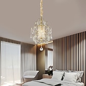 billige Lysekroner-led lysekroner, pendellys loft rustikk enkelthode jern led krystall lysekrone metall soverom auditorium hengende lampe takbeslag lys belysning rustikk elegant gårdshus komp 110-240v