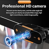cheap Indoor IP Network Cameras-Full 1080P Autofocus HD Webcam Web USB Camera Microphone for PC Desktop Laptop