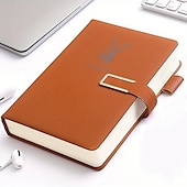 cheap Notebooks &amp; Planners-Notebook Super Thick College Students A5 Leather Business Notepad Thick Retro Simple Diary Creative Wholesale, Back to School Gift (Excluding Pens)