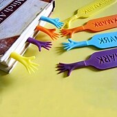 Недорогие Подставки для книг &amp; Закладки-4шт Закладки и клипы Портативные Эргономический дизайн Украшение Бумага для Для школы Офис студент 2.75*0.7*15 cm