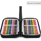 economico astucci e portapenne-Astuccio per matite con 72 scomparti pratico astuccio per matite con cerniera multistrato oxford di grande capacità per penne colorate, matite colorate, penne per acquerelli, pennelli per trucco,