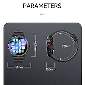 Χαμηλού Κόστους Smartwatch-iMosi V10 Εξυπνο ρολόι 1.43 inch Έξυπνο ρολόι 4G Βηματόμετρο Υπενθύμιση Κλήσης Παρακολούθηση Δραστηριότητας Συμβατό με Smartphone Άντρες Αδιάβροχη Μεγάλη Αναμονή Κλήσεις Hands-Free IP 67