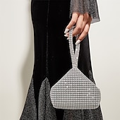 abordables Cabas et fourre-tout-Sac de soirée à strass pour femme – pochette en cristal scintillant pour fêtes, mariages et événements formels