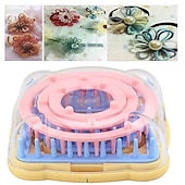 voordelige naaien &amp; breien &amp; haken-naald hobby weefgetouw breimachine diy weven hulpmiddel breimachine kleur stiksels tool bloem weefgetouw breien