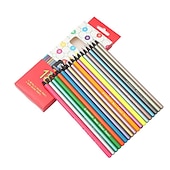 abordables suministros de pintura, dibujo y arte-18 colores lápices metálicos lápices de colores dibujo lápices de colores suministros de arte