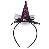levne Příslušenství-Čerodějnice Klobouky Halloween rekvizity Dospělé Dámské Dívčí předvečer Všech svatých předvečer Všech svatých Karneval Mardi Gras Jednoduchý karnevalový kostým