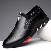 voordelige Hereninstappers &amp; loafers-heren instappers voor casual schoenen – bruine kunstleren ademende wandelschoenen met flexibele zool – lichtgewicht modieuze sneakers voor dagelijks gebruik en reizen