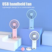 Недорогие Вентиляторы-Складной ручной мини-вентилятор – 3 скорости USB перезаряжаемый персональный вентилятор для путешествий офиса домашнего использования