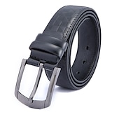 abordables Ceintures pour homme-Homme Ceinture en similicuir Ceinture PU Noir Chameau Alliage Plein Usage quotidien Sortie Fin de semaine