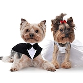 economico Abbigliamento e Accessori per Cani-Prodotti per cani Prodotti per gatti Tuta Di tendenza stile sveglio Inverno Morbido Lavabile Comodo Matrimonio Esterno Feste Ricevimento di matrimonio Festival Abbigliamento per cani for Bichon Frise