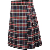 olcso Alsók-Punk és gótika Középkori Szoknya Kilts skót Férfi Kelta Alkalmi / Napi Felnőttek Szoknya
