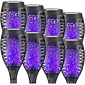 billige Halloween utendørs-solenergi utendørs flimrende flamme lys, halloween jul solar fakkel sti lys vanntett lampe landskap dekorasjon belysning dekorere for utendørs hage sti camping griller
