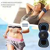 economico Massaggiatori per corpo-1pc mini patch per massaggiatore elettrico portatile per il collo allevia la schiena &amp; dolore all&#039;anca della spalla istantaneamente con il cuscinetto per massaggio cervicale