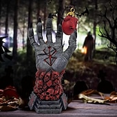 お買い得  ハロウィンの吊るし飾りとテーブルトップ装飾-ハロウィーンベルセルク神の手、恐怖フィギュア像、アニメ手作り樹脂オーナメント、ハロウィーンスケルトンフィギュア、ファンコレクションホームデコレーション用クラフトデスクおもちゃギフト