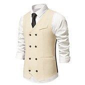 economico Costumi maschili degli anni '20-Vintage Anni 1920 Gilet Il grande Gatsby Gentiluomo Testimoni dello Sposo Slim Fit Costume Per uomo Mascherata Matrimonio Ospite di nozze Evento / Festa Adulti Gilet