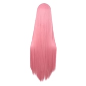 levne Párty paruky-40/100cm měkká rovná dlouhá cosplay paruka Halloween cosplay párty paruky