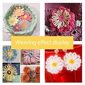 voordelige naaien &amp; breien &amp; haken-naald hobby weefgetouw breimachine diy weven hulpmiddel breimachine kleur stiksels tool bloem weefgetouw breien