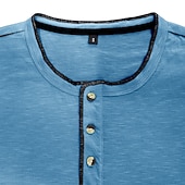 olcso Alkalmi Henley póló-Férfi Gombos póló Henley ing Tee Top Hosszú ujj Henley Nyár Sima Divat Dizájn Alap Vakáció Utca Alkalmi Fehér Sárga Piros Férfi felső póló