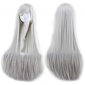 abordables Perruques de fête-perruques 32 80cm longue ligne droite anime mode femmes cosplay perruque fête perruque carnaval cosplay fête perruques