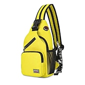 olcso Könyvtáskák-1db crossbody hátizsák mellkas táska fülhallgató lyukkal utazó hátizsák többfunkciós hátizsák hátsó iskolatáska