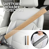 cheap Steering Wheel Covers-StarFire 1PC 25.5in Extra Long Seatbelt Covers for Adults Kids Super Soft Car Seat Belt Strap Cushion for Auto Shoulder Neck Chest Protector Pad Auto Interior Accessories