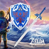 cheap Party Favor-Legend Of Zelda Link Shield Cosplay Anime Props Rubber Shield