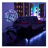 economico Luci intelligenti-LED Smart Light Infinty Dodecaedro Cool Lampada da Tavolo USB Luce Notturna Ambient Mood Changing