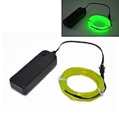 Χαμηλού Κόστους Πρωτότυπα-1m/2m/3m/5m led el wire φώτα σκηνής λαμπερή λωρίδα φωτός εύκαμπτη νέον για πάρτι Χριστουγέννων