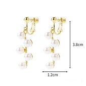 abordables Accesorios y más-Mujer Pendientes cortos Pendients de aro Pendientes con clip Retro Gota Elegante Vintage Sencillo Dulce Perla Artificial Aretes Joyas # 1 / # 2 / # 3 Para Fiesta Calle Diario Festivos Festival 1 Par
