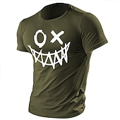 Men's Cartoon Graphic Prints T Shirt Graphic Tee 100% Cotton Short Sleeve Graphic Shirt Heather Gray Black Blue Comfortable Tee Outdoor Street Fashion Designer Clothing3