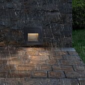 economico applique da esterno-luci per gradini luci per scale a led per interni bianco caldo/bianco 3000k/6000k luci impermeabili ip65 per gradini, nero 110-240 v