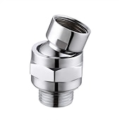 cheap Rain Shower-Shower Head Swivel Ball Adapter, Brass Chrome Ball Joint Shower Arm Head Angle Adjustable Swivel, Bathroom Shower Accessories, Shower Head Adapter