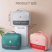 abordables almacenamiento de equipaje y viajes-Caja de medicina gruesa de gran capacidad, bolsa de medicina familiar, bolsa de almacenamiento portátil, caja artística de tela, caja de medicina en capas multifuncional