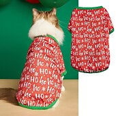 cheap Cooling Vest &amp; Shirt-Dog Cat Shirt / T-Shirt Fashion Party Winter Waterproof Breathable Soft Washable Comfortable Christmas Party Casual Daily Festival Dog Clothing for Bichon Frise Pomeranian Baby Pet Papillon Small