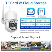 cheap Indoor IP Network Cameras-Five Lens HD 1080P/720P Wireless Speed Dome PTZ WiFi IP Camera Two-way Intercom Full Color Night Vision Motion Detection 5G Dual-band IP66 Waterproof Indoor and Outdoor Surveillance Camera