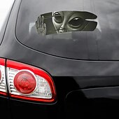 abordables Autocollants pour Voiture-Autocollant de voiture fissuré extraterrestre 3d autocollant de course automobile en vinyle pvc auto-adhésif cool pour couvrir les rayures &amp; tirer des fleurs11,8 x 7,87 po