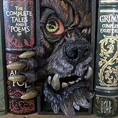 Недорогие Хэллоуинские висячие и настольные украшения-Хэллоуин книжная полка маска ужасов монстр украшение из смолы статуя монстра украшения