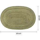 abordables Plaidemats &amp; Coasters &amp; Trivets-manteles individuales manteles individuales resistentes al calor impermeables lavables al aire libre para bodas cocina comedor mesa de patio decoraciones 1 piezas