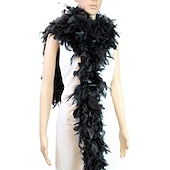 cheap Party Favor-80 Gram 2 yards Long Chandelle Feather Boa 10 Color Great for Party Wedding Halloween Costume Festival Tree Decoration