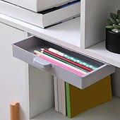 お買い得  ペンケース＆ホルダー-デスク収納ボックス 目に見えないロードビューロー ペーストタイプ 仕上げボックス 学生の寝室のデスクトップ 創造的な文房具ボックス