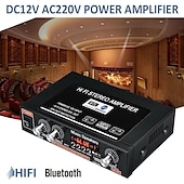 お買い得  車用Bluetoothキット/ハンズフリー-ビッグプロモーション 800 ワットカーホーム 220v/110v 12v bluetooth 4.0 高性能 2 チャンネル tf/u ディスク/リモコン/パワーアンプ fm ラジオオートパワーアンプ