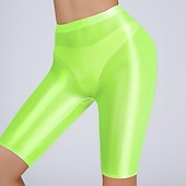 billiga poledancekläder-activewear poledance shorts ren färg splitsning kvinnors träning dagligen bär hög polyester