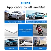 お買い得  車用バックカメラ-ユニバーサルデジタルGPSスピードメーター、5.5&quot; HUDヘッドアップディスプレイ付き、車両用、スピード（MPH/Km/h）、疲労運転リマインダー、超過速度警報、全車両用HDディスプレイ
